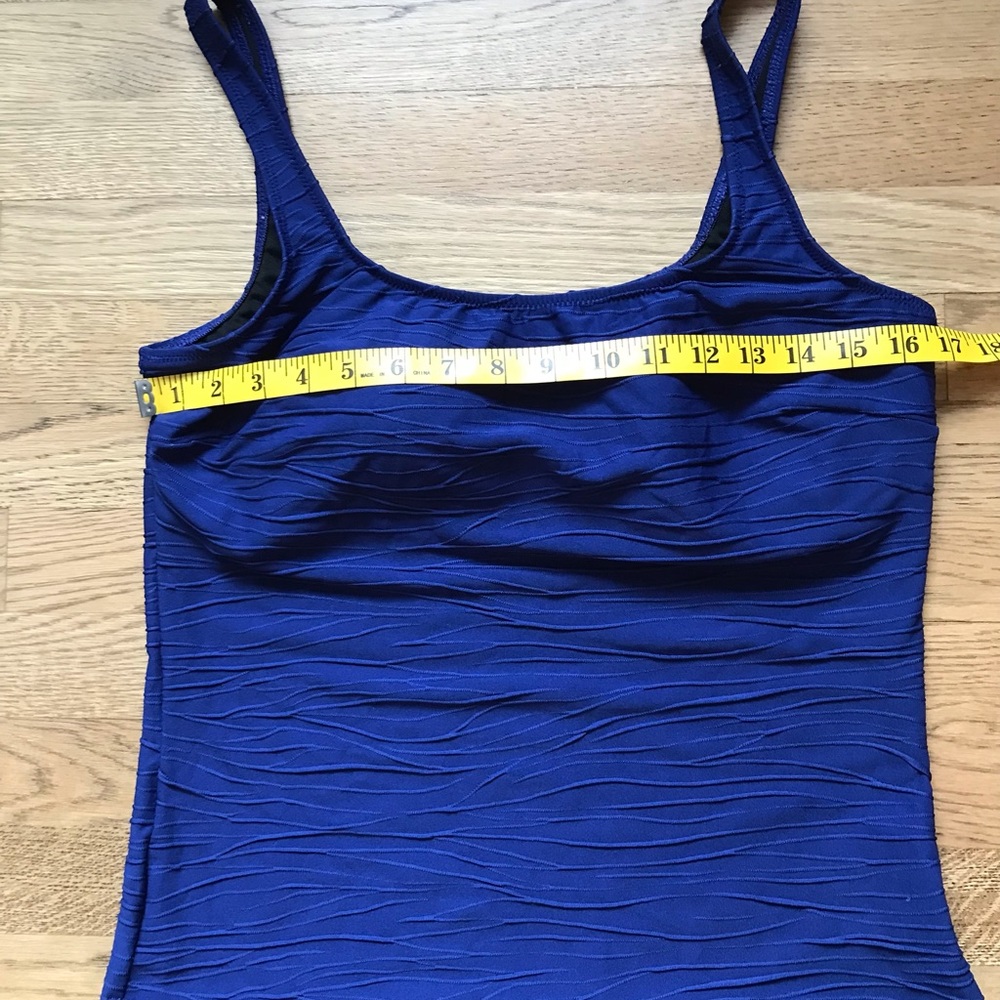 Royal blue Gottex Blue tankini EUC - Picture 3 of 8
